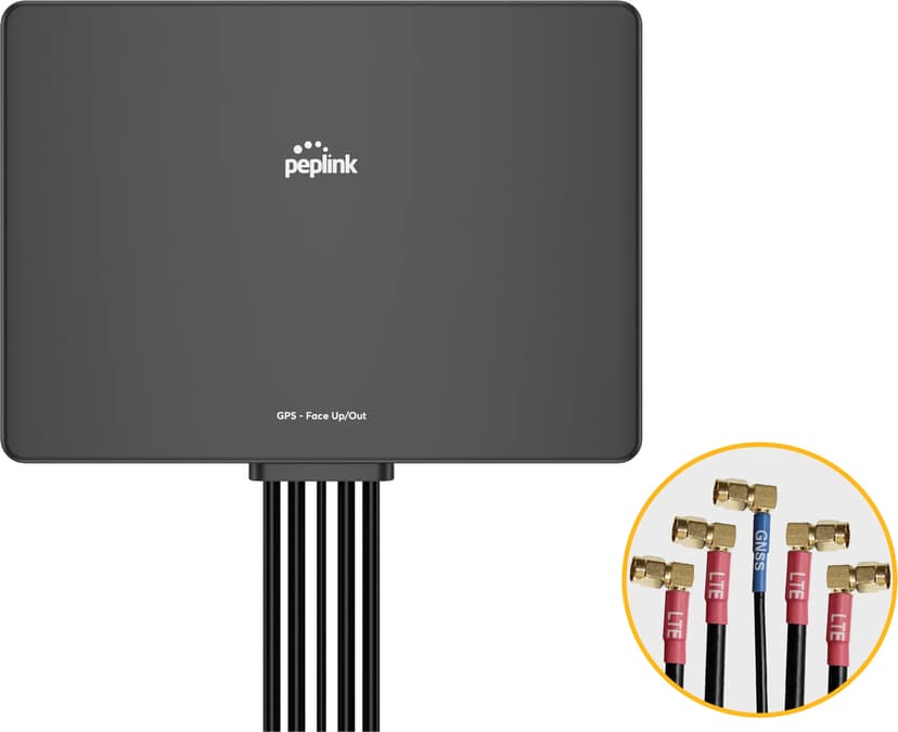 PEPLINK Slim 40G inomhusmobil-/GPS-antenn svart