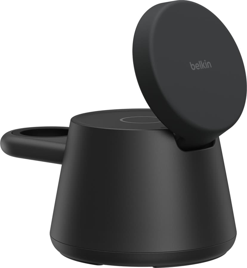 Belkin 3in1 25w Qi2 Universal Wireless Charging Station 1.5m Musta
