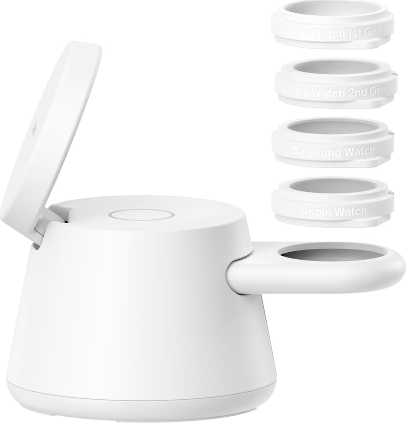 Belkin 3in1 25w Qi2 Universal Wireless Charging Station 1.5m Valkoinen