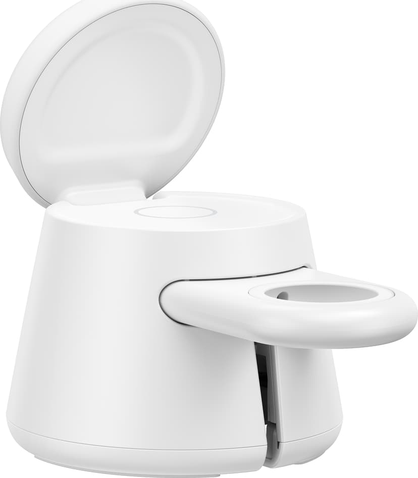 Belkin 3in1 25w Qi2 Universal Wireless Charging Station 1.5m Hvit