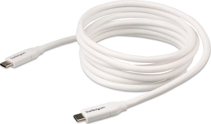 Startech Charge USB-C Cable 100W (USB 2.0) 2m USB-C USB-C Hvit