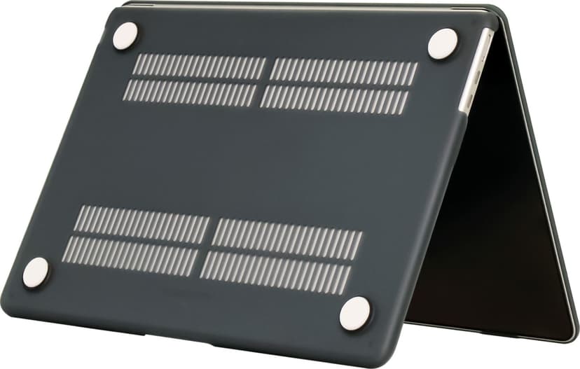 Cirafon Slim-suojakuori MacBook Air 13":lle (M2/M3/M4/M5) 13" Polykarbonaatti (PC) Läpinäkyvä, Musta