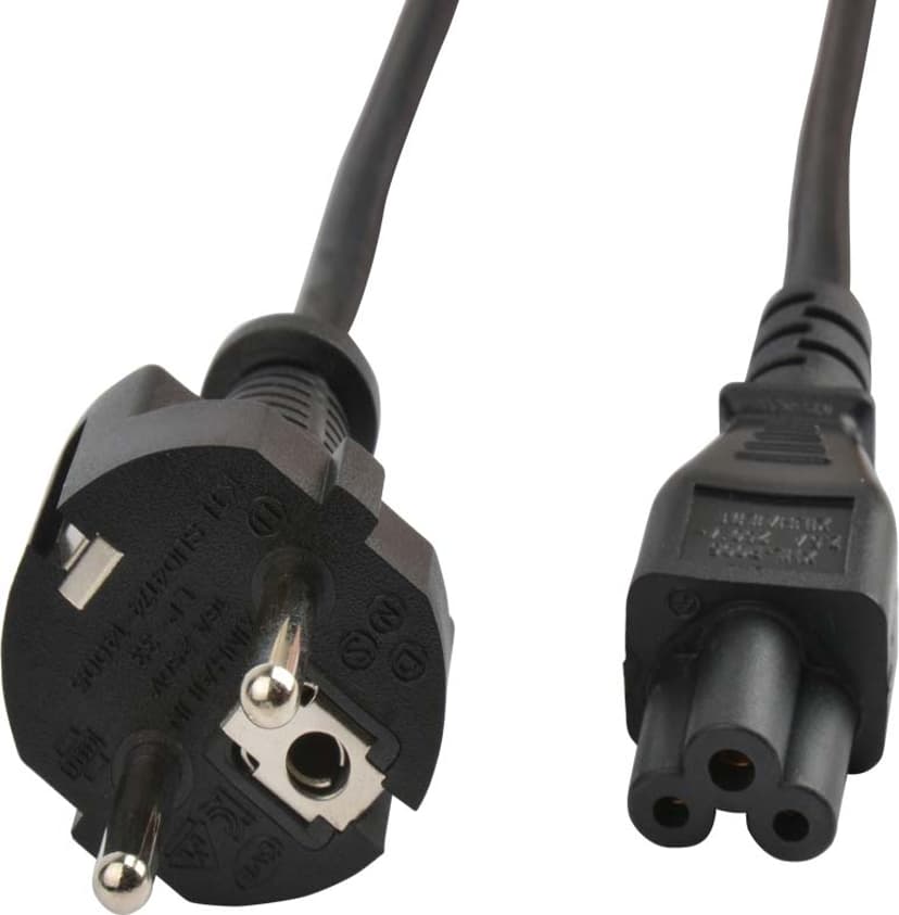 Prokord Strömkabel 1m CEE7/7 C5 Svart