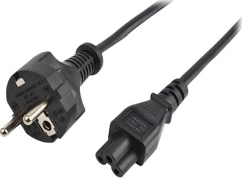 Prokord Strömkabel 1m CEE7/7 C5 Svart