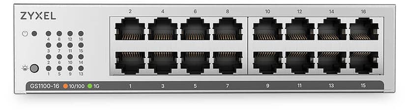 Zyxel GS1100-16 16-portars Gigabit switch 5-pack