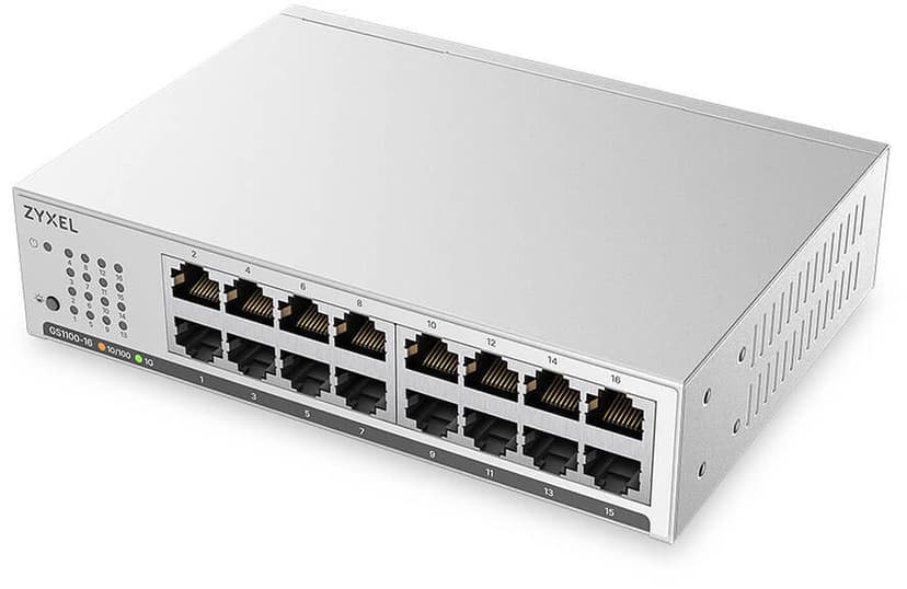 Zyxel GS1100-16 16-portars Gigabit switch 5-pack