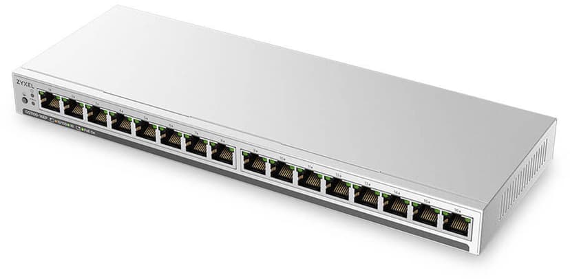 Zyxel GS1100-16EP 16-portars Gigabit Slim PoE-switch 3-pack
