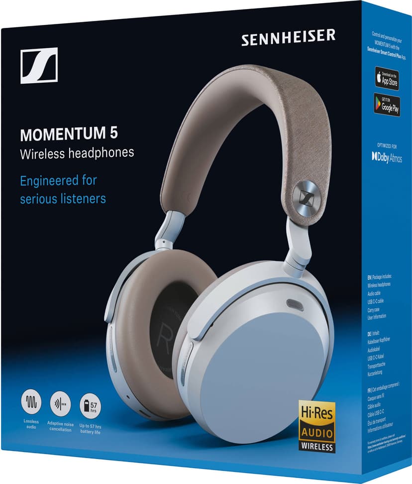 SENNHEISER Momentum 5 - Hvit Stereo Hvit