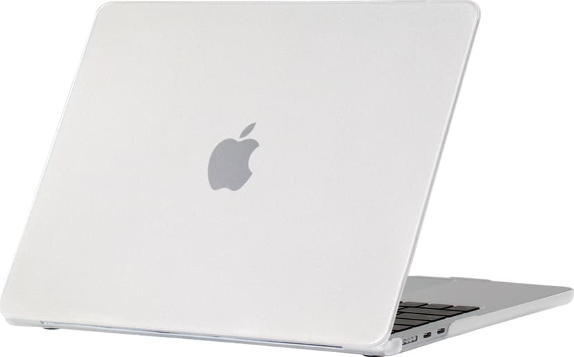 Cirafon Slim-suojakuori MacBook Air 13":lle (M2/M3/M4/M5) 13" Polykarbonaatti (PC) Läpinäkyvä, Vaaleanharmaa