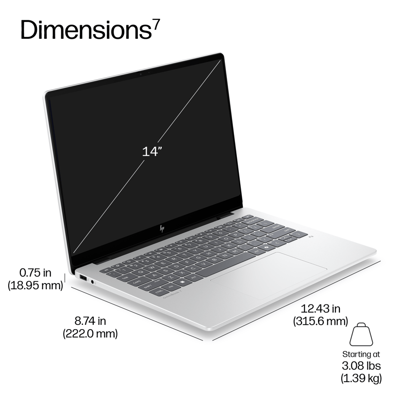 HP EliteBook 8 G2i 14 NGAI Intel Core Ultra 5 32GB 512GB 14"