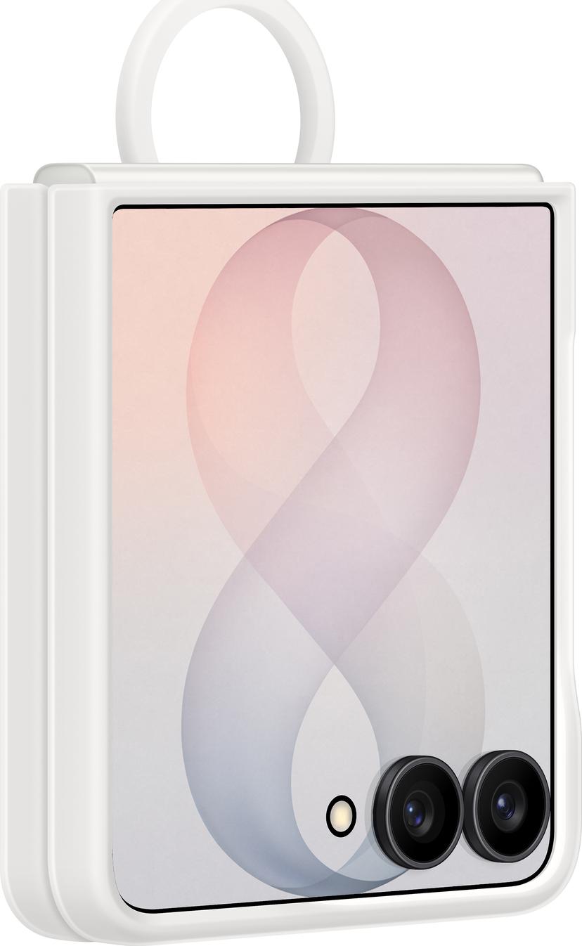 Samsung Silicone Ring Magnet Case Samsung Galaxy Z Flip8 Valkoinen