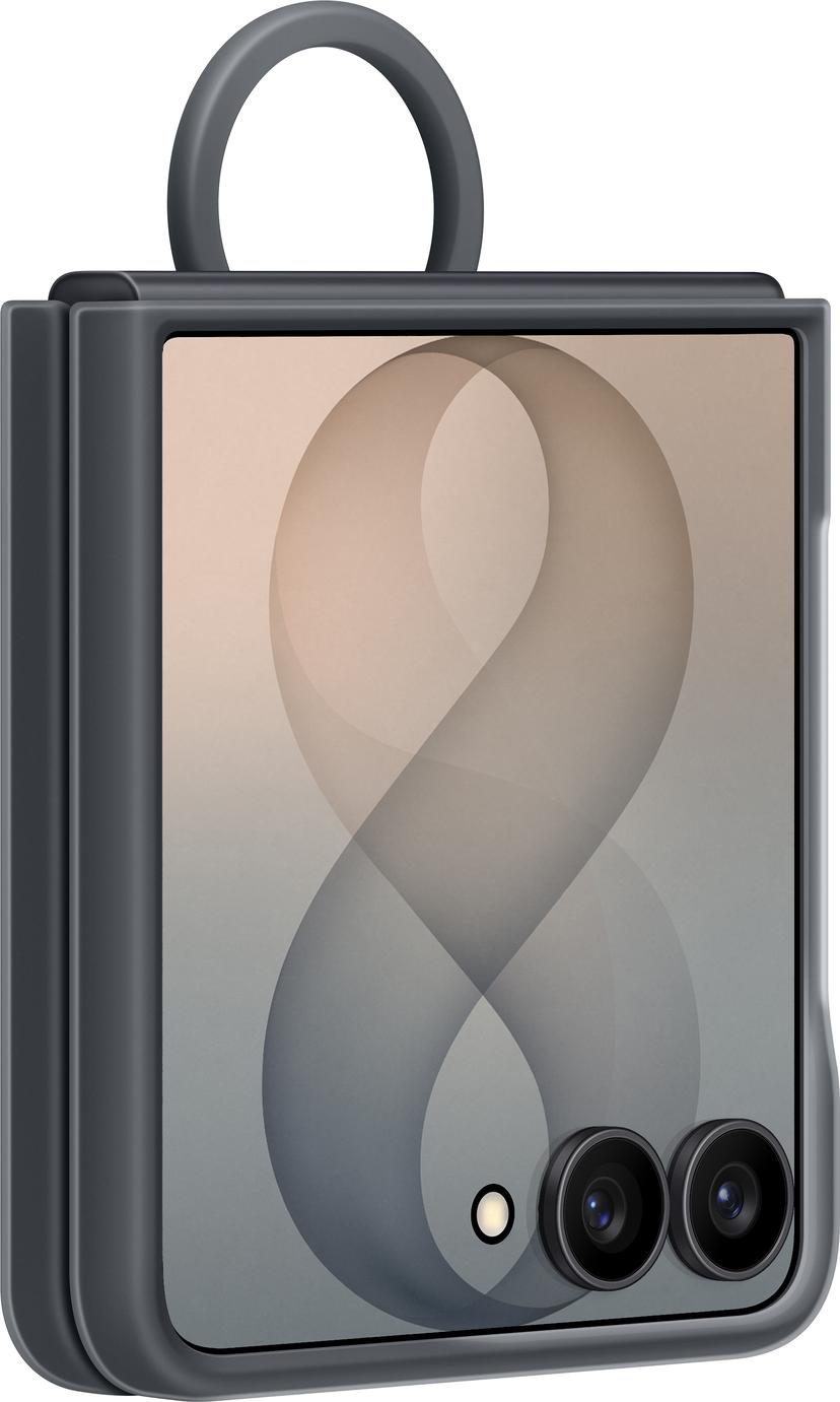 Samsung Silicone Ring Magnet Case Samsung Galaxy Z Flip8 Musta