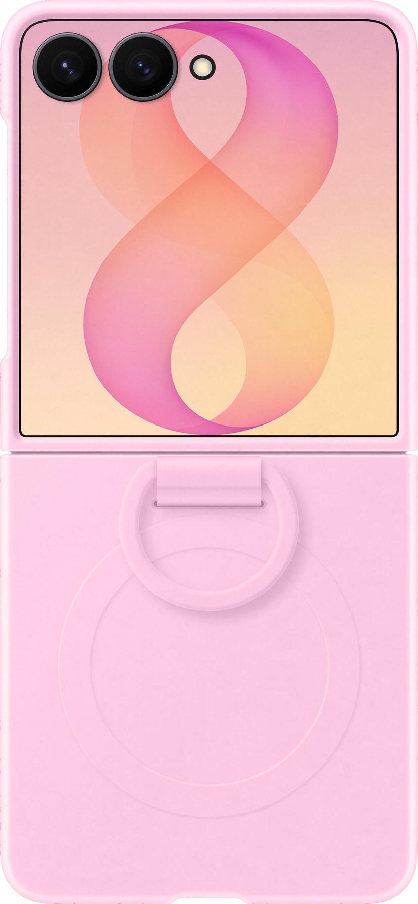 Samsung Silicone Ring Magnet Case Samsung Galaxy Z Flip8 Rosa