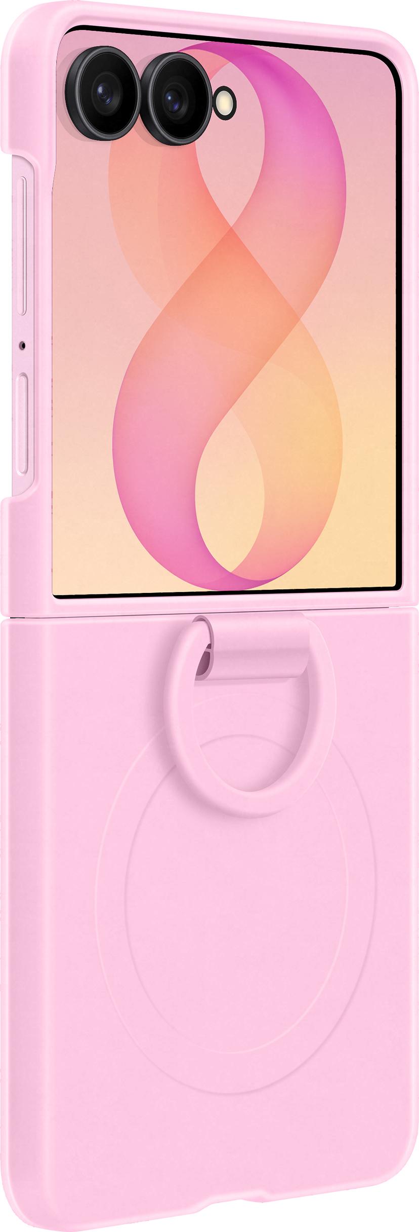Samsung Silicone Ring Magnet Case Samsung Galaxy Z Flip8 Vaaleanpunainen