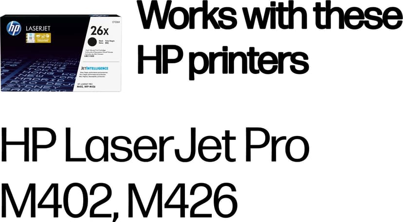 HP Toner Sort 26X 9K - CF226X