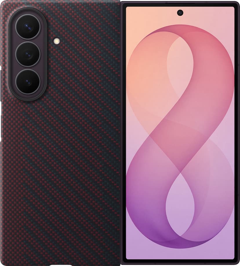 Samsung Carbon Magnet Case Samsung Galaxy Z Fold8 Ultra Punainen, Rouge