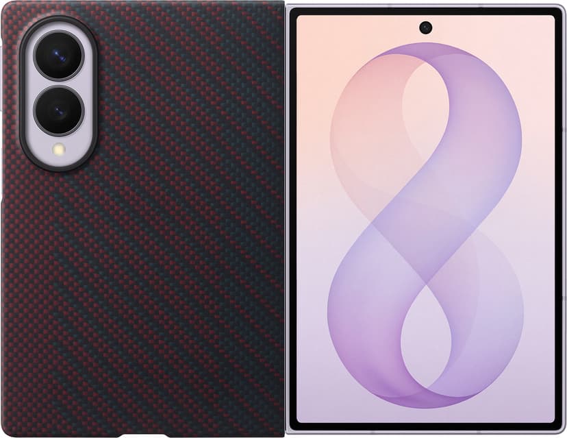 Samsung Carbon Magnet Case Samsung Galaxy Z Fold8 Röd, Rouge