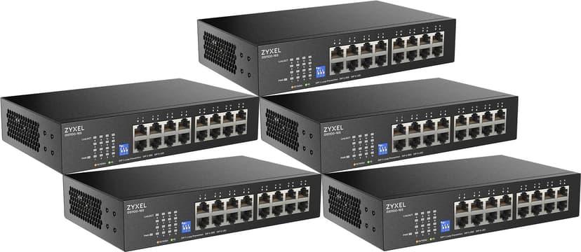 Zyxel GS1100-16S 16-portars Gigabit Switch 5-pack