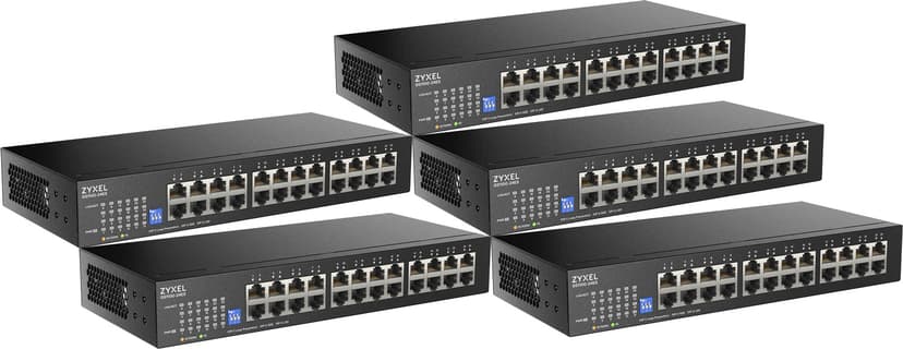 Zyxel GS1100-24ES 24-portars Gigabit Slim switch 5-pack