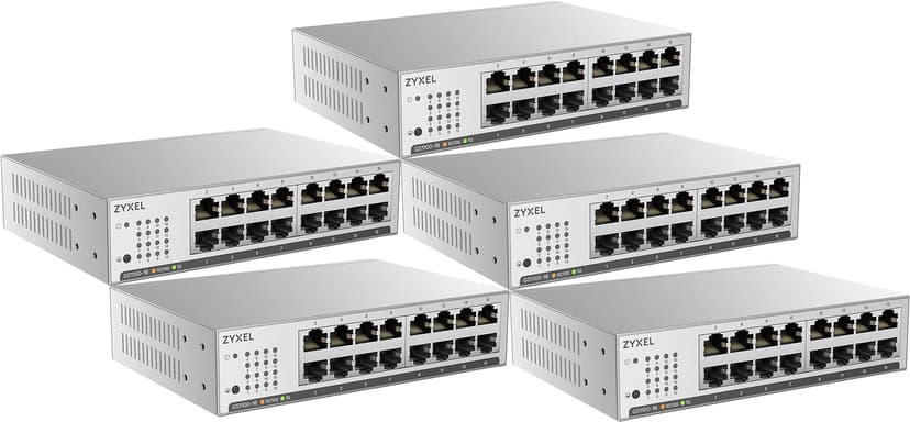 Zyxel GS1100-16 16-portars Gigabit switch 5-pack