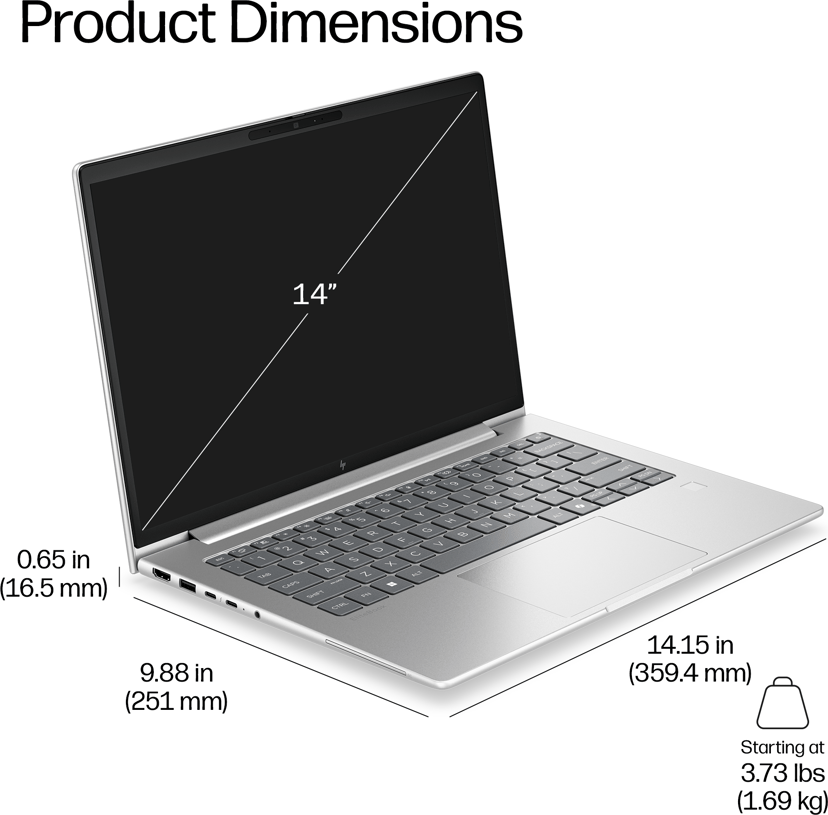 HP EliteBook 6 G2i 14 Intel Core 5 16GB 512GB 14"
