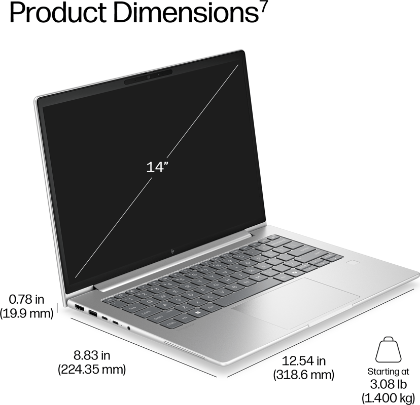 HP EliteBook 6 G2i 14 Intel Core Ultra 5 16GB 512GB 14"