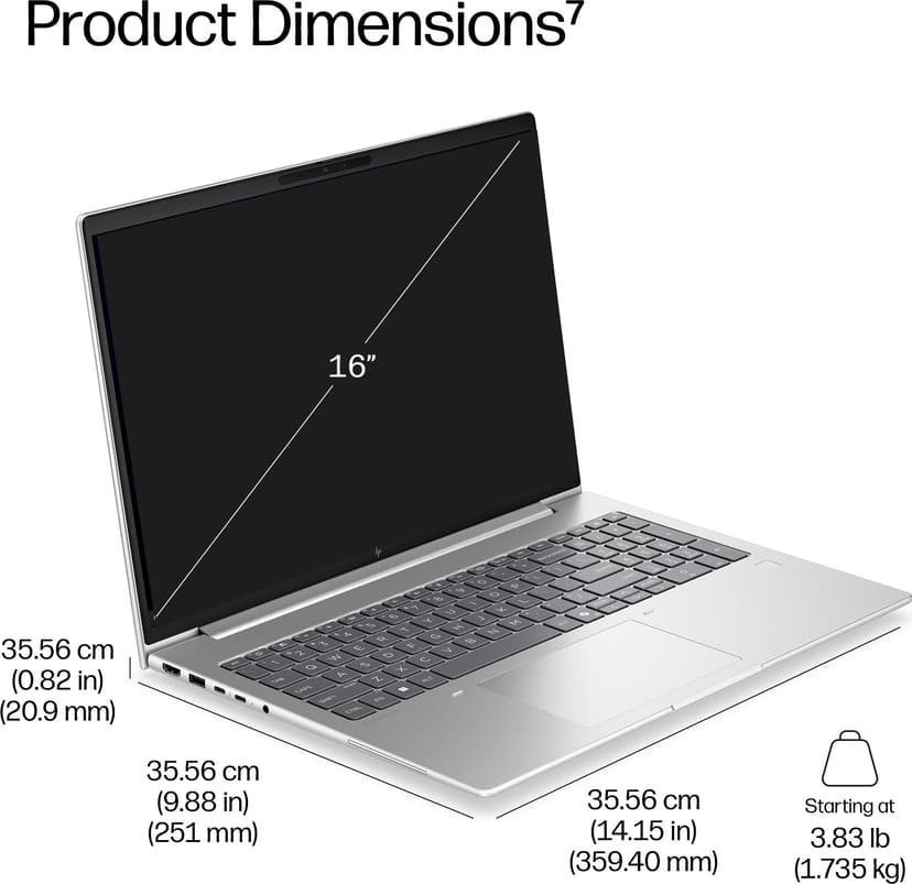 HP EliteBook 6 G2i 16 Intel Core Ultra 5 32GB 512GB 16"