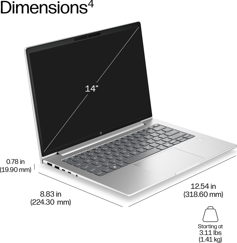 HP ProBook 4 G2a 14 AMD Ryzen 5 16GB 512GB 14"