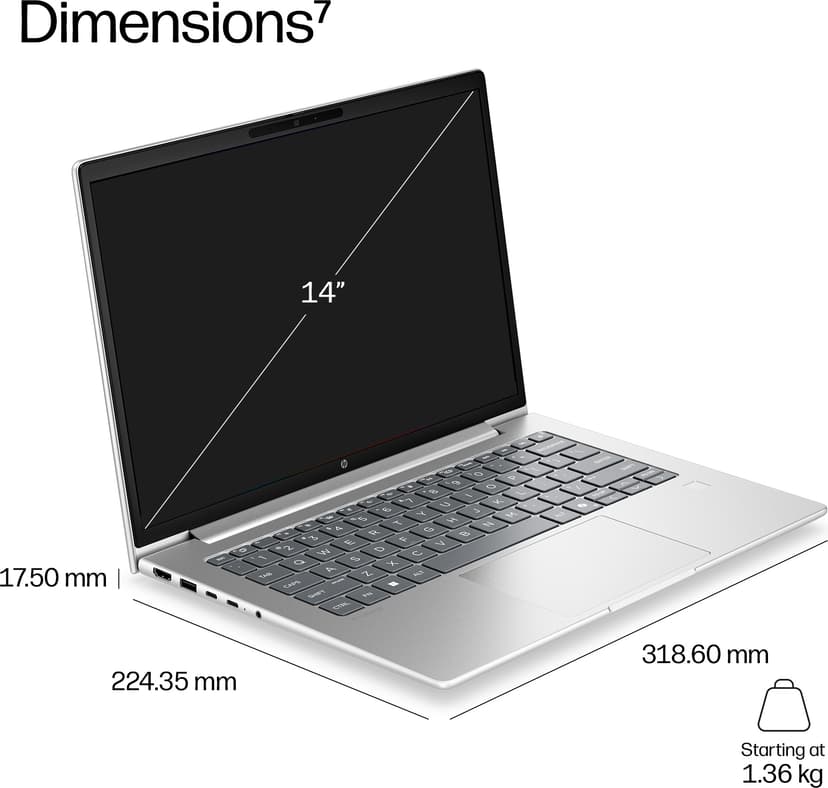 HP ProBook 4 G2i 14 Intel Core 7 32GB 512GB 14"