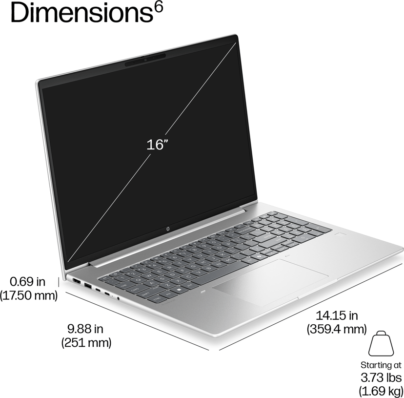 HP ProBook 4 G2i 16 Intel Core 5 32GB 512GB 16"