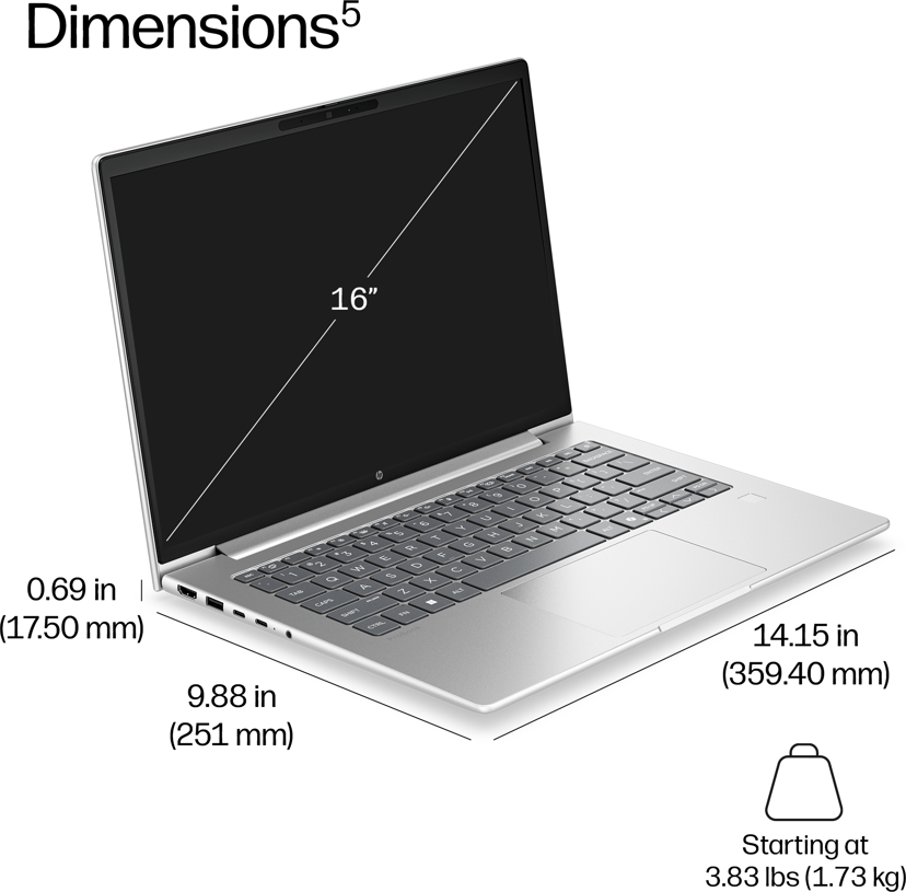 HP ProBook 4 G2i 16 Intel Core Ultra 5 16GB 512GB 16"