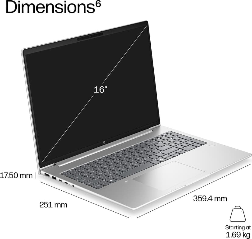 HP ProBook 4 G2i 16 Intel Core 7 32GB 512GB 16"