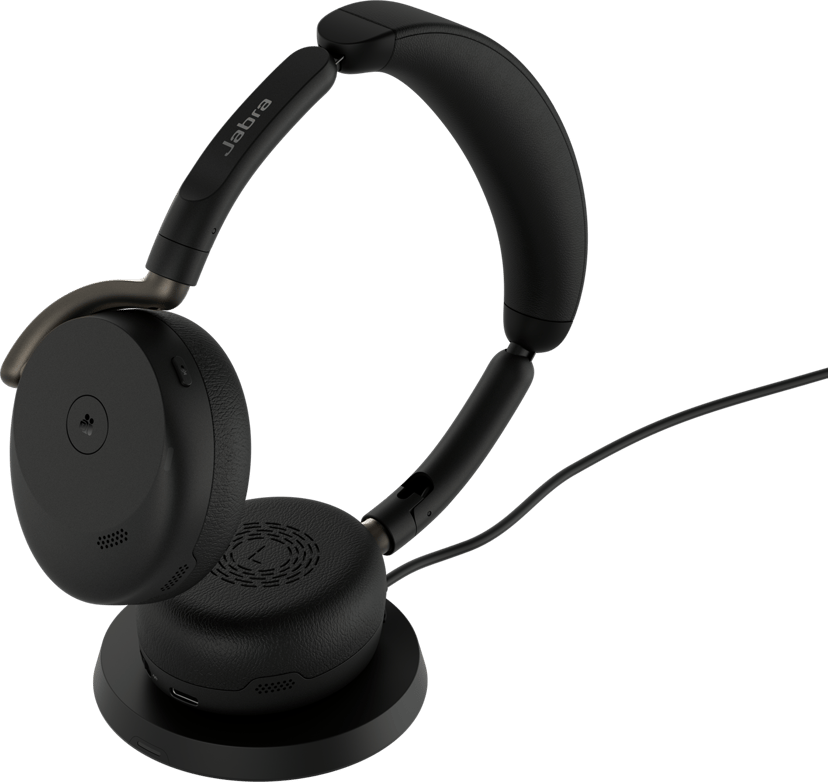 Jabra Evolve3 65 Flex incl Charging Pad Stereo USB-A Microsoft Teams Svart