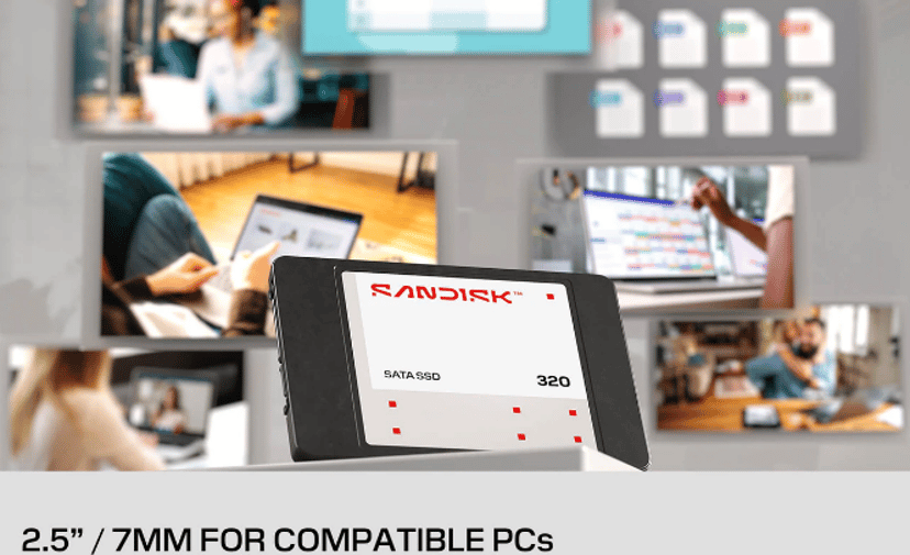 SanDisk 320 250GB SSD 2,5" SATA 6.0 Gbit/s