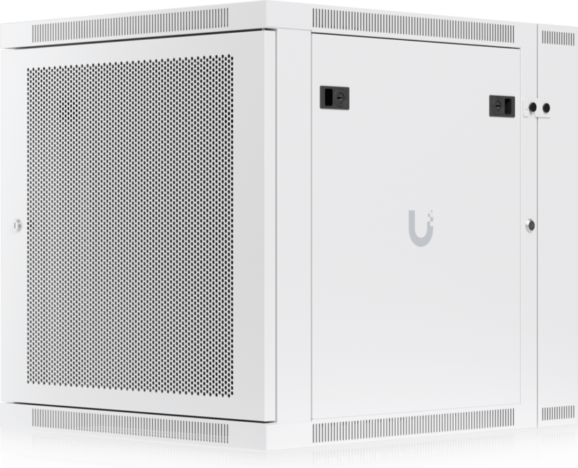 Ubiquiti 19" Rack Cabinet 12U 70cm med perforerad dörr och svängbar bakdörr