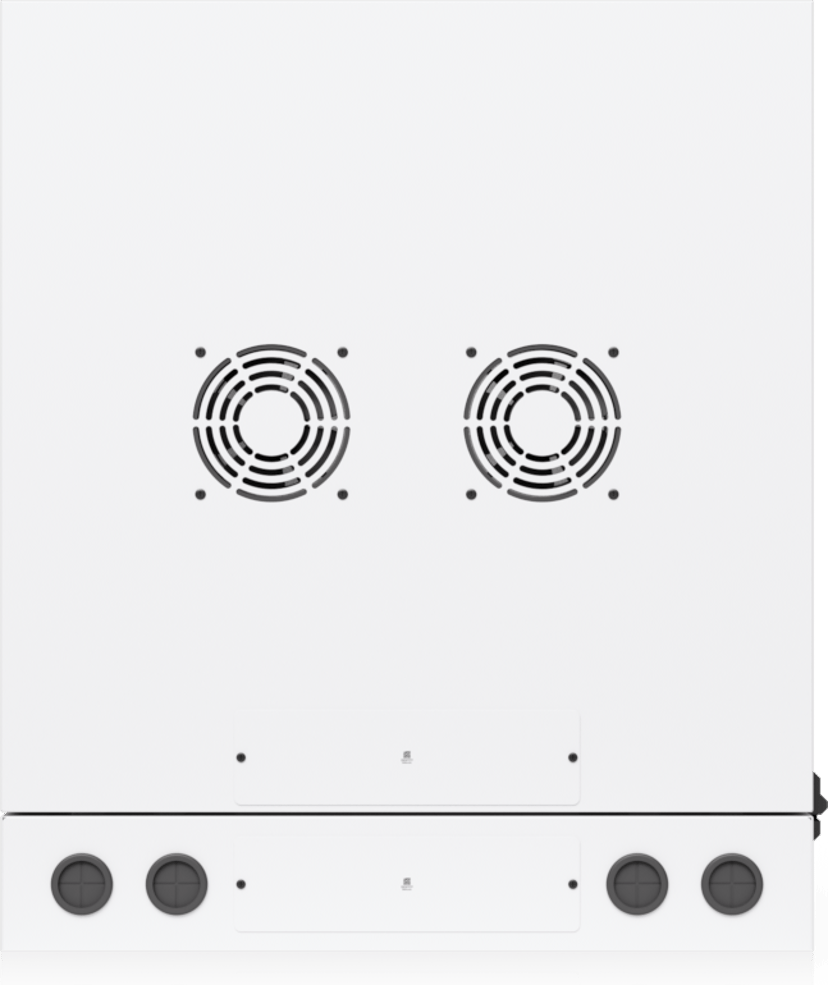 Ubiquiti 19" Rack Cabinet 12U 70cm med perforerad dörr och svängbar bakdörr