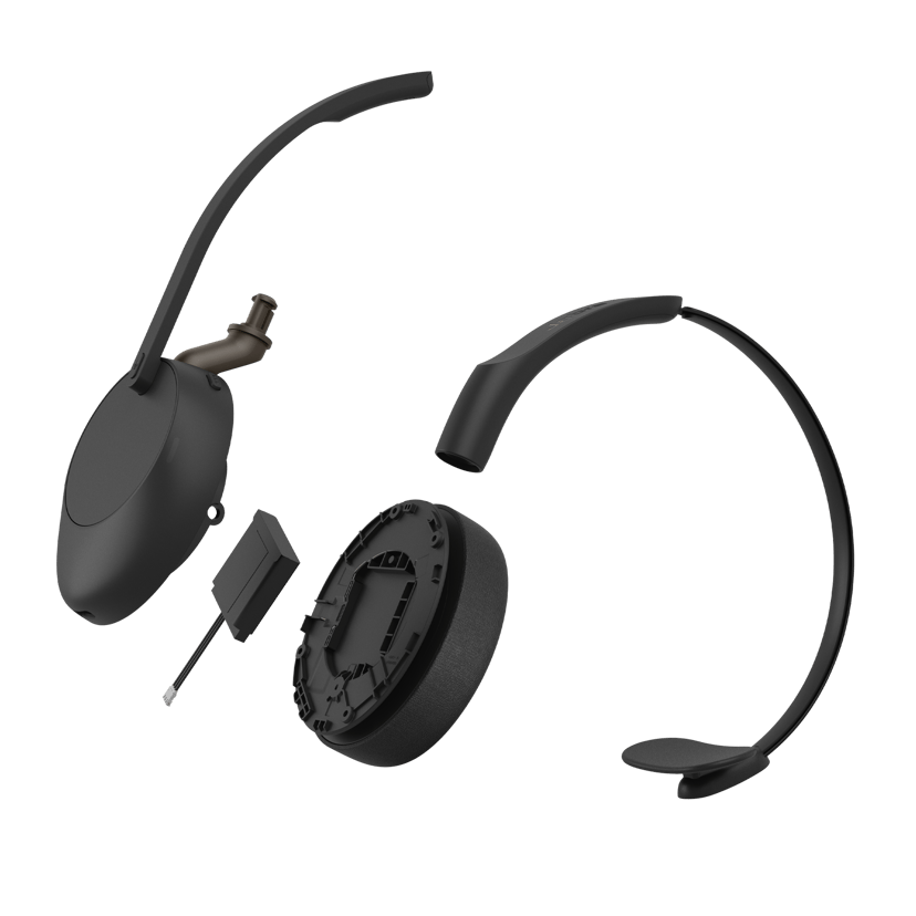 Jabra Evolve3 65 Mono USB-A UC Svart