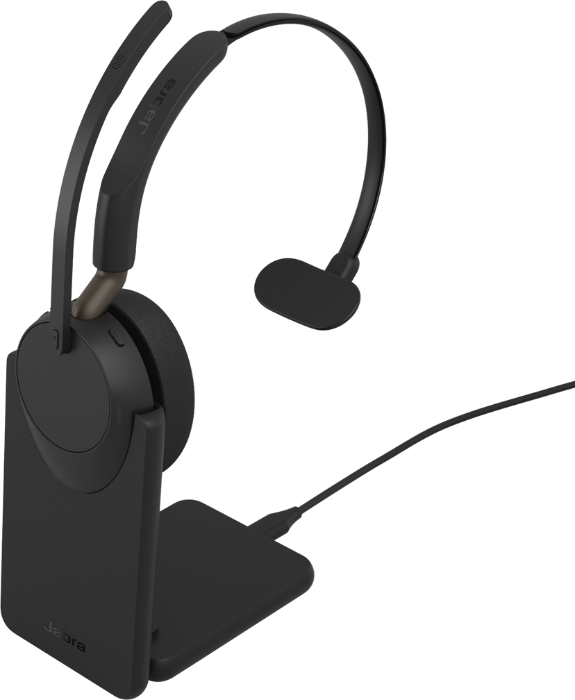 Jabra Evolve3 65 incl Stand Mono USB-C UC Svart