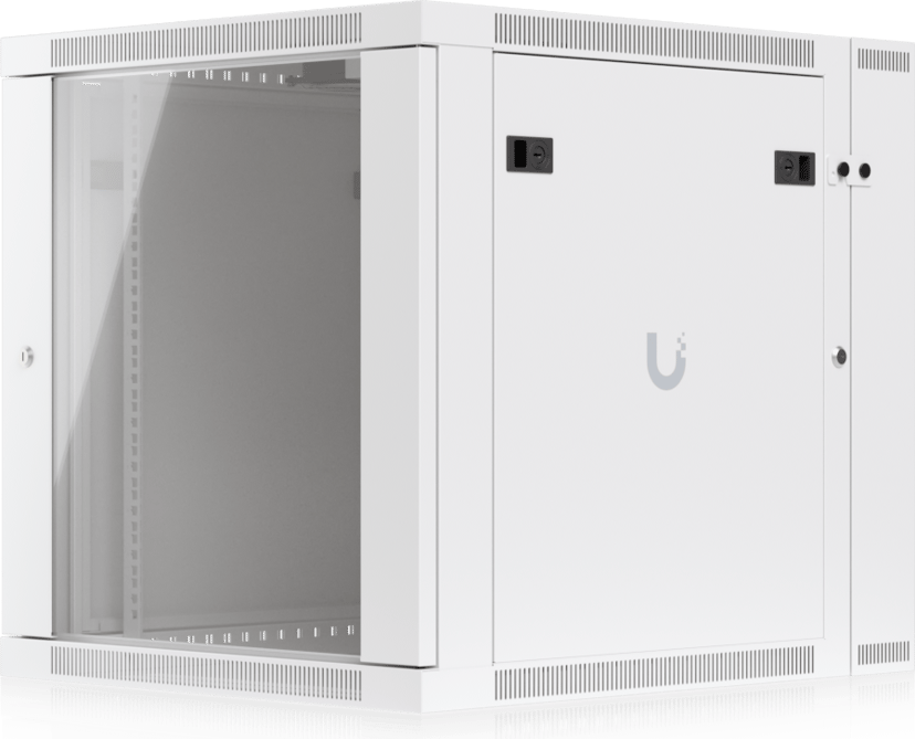 Ubiquiti 19" Rack Cabinet 12U 70cm med Glasdörr och svängbar bakdörr