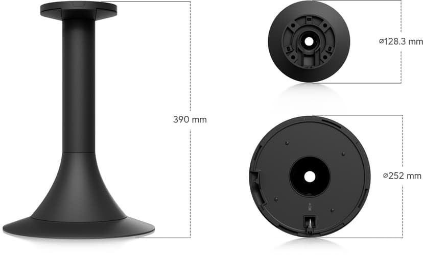 Ubiquiti AI Multi Sensor 4 Kamera Pendelfäste Svart