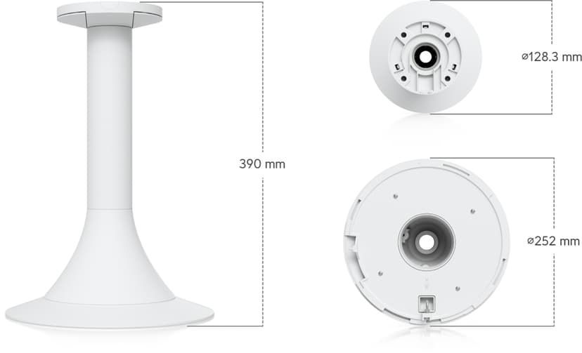 Ubiquiti AI Multi Sensor 4 Kamera Pendelfeste Hvit