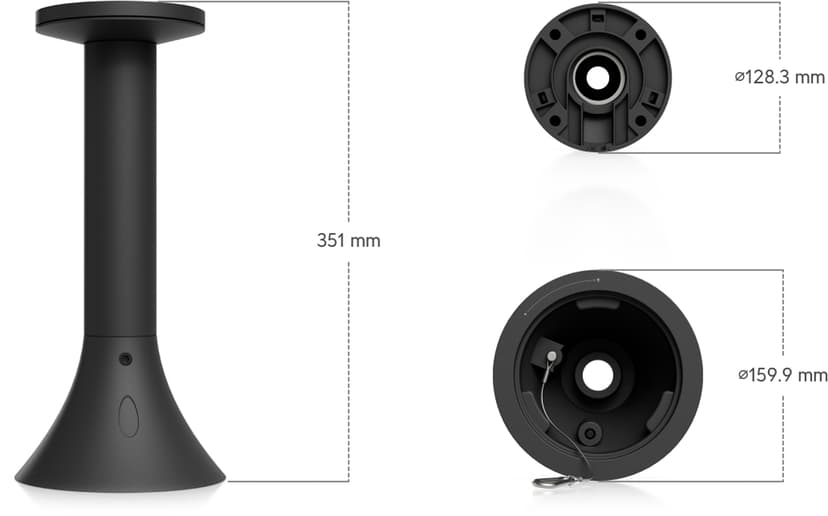 Ubiquiti AI PTZ Precision Riippukiinnike Musta