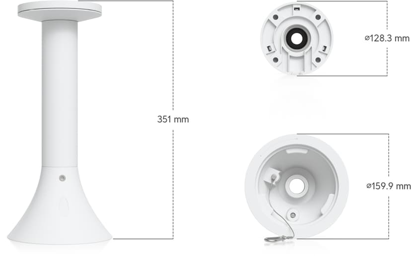 Ubiquiti AI PTZ Precision Pendelfäste Vit