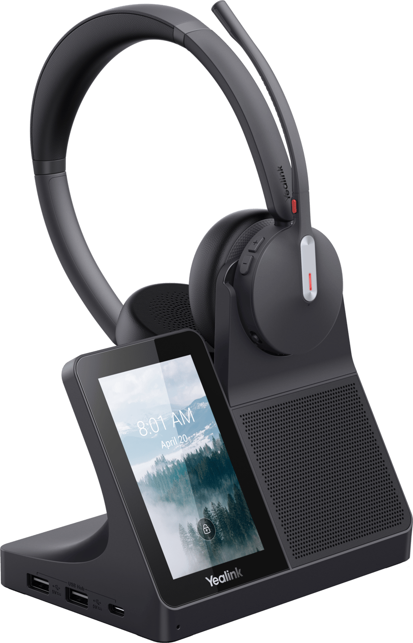 Yealink WH64 Workstation Stereo USB-A, USB-C UC Sort