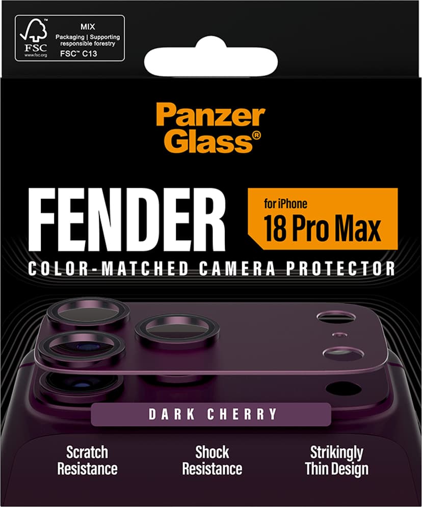 Panzerglass Fender Camera Protector Cherry iPhone 18 Pro Max