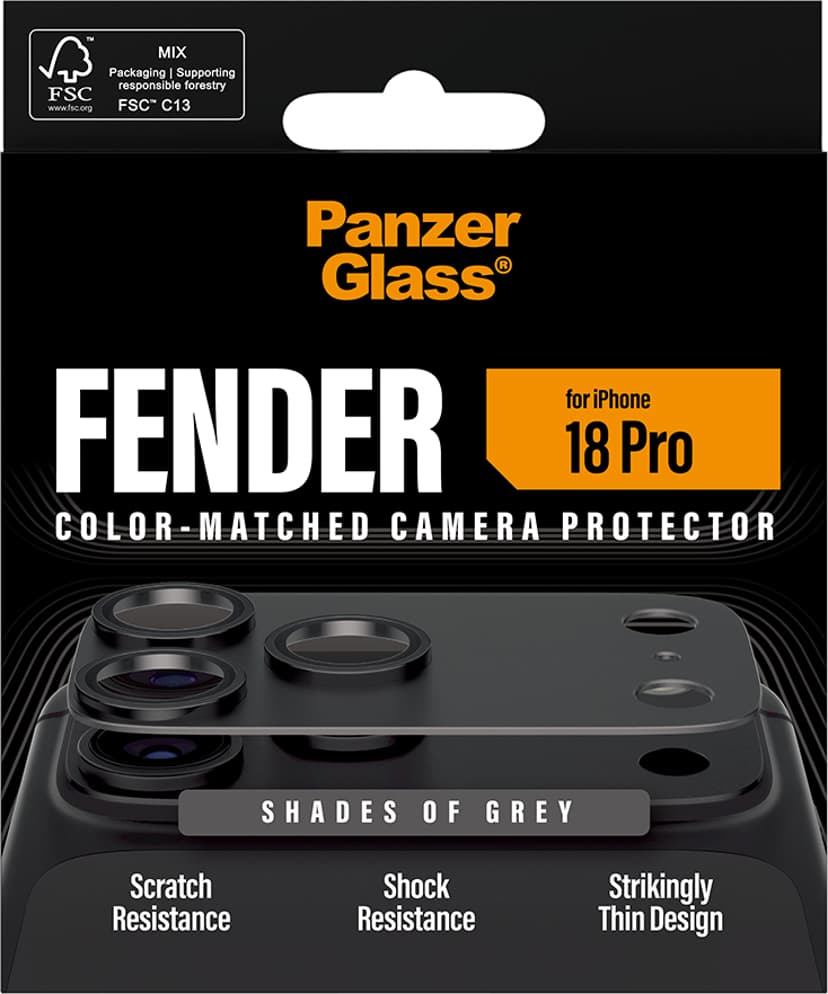 Panzerglass Fender Camera Protector Grey iPhone 18 Pro
