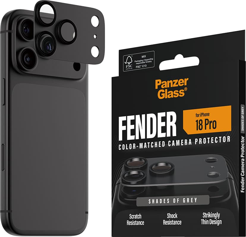 Panzerglass Fender Camera Protector Grey iPhone 18 Pro