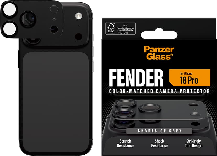 Panzerglass Fender Camera Protector Grey iPhone 18 Pro