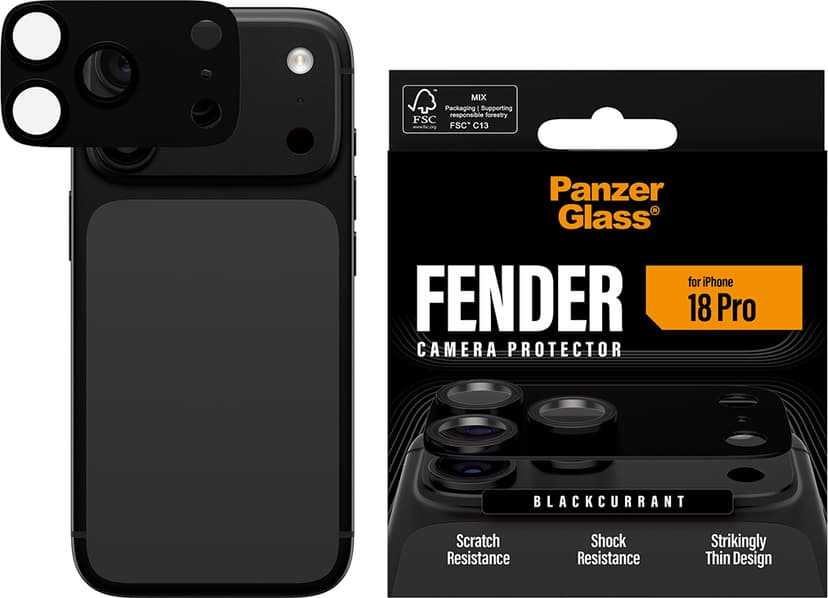 Panzerglass Fender Camera Protector Black iPhone 18 Pro