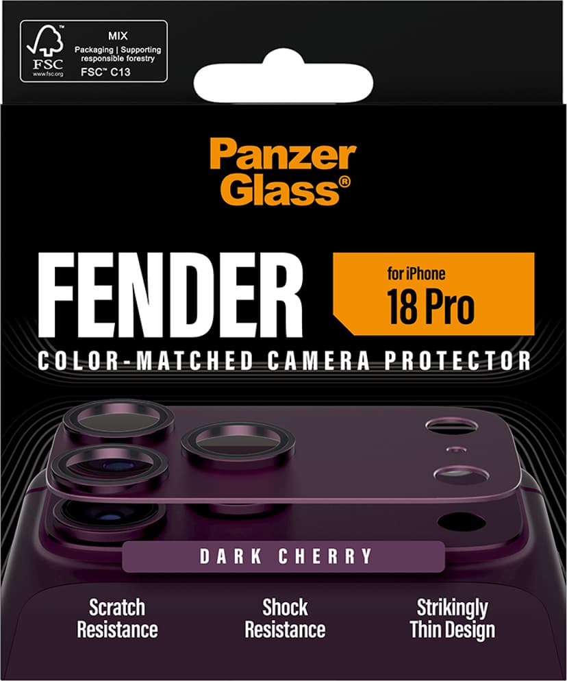 Panzerglass Fender Camera Protector Cherry iPhone 18 Pro